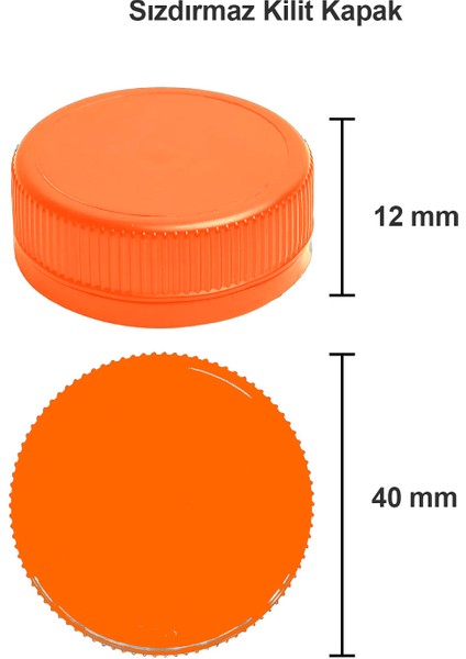 Detoks Kapaklı Kare Pet Şişe 250 ml 6 Adet indirimleri