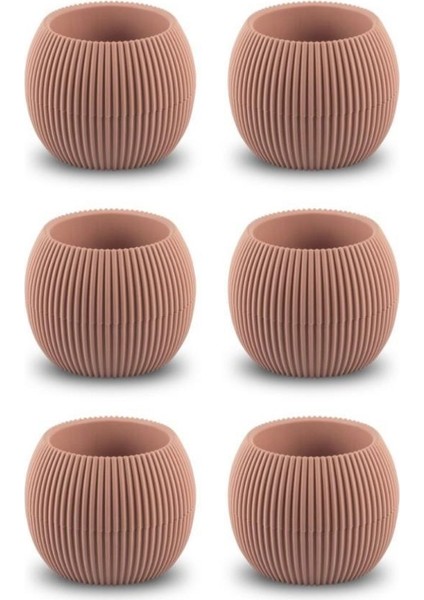 KRS-363 Plastik Mercan Kaktüs Saksı 0.7 Litre Soft Pembe 6 Adet