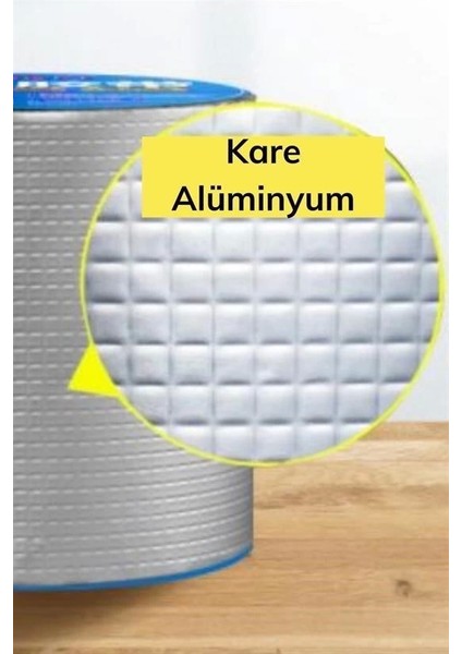 Yüksek Sıcaklık Dayanan Su Geçirmez Çatı Boru Duvar Çatlak Yapışkan Bant Folyo 5 mt x 10 cm