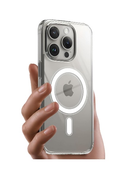 iPhone 16 Pro Max Premium Şeffaf Magsafe Uyumlu Koruyucu Kılıf – Darbe Emici, Ince Tasarım