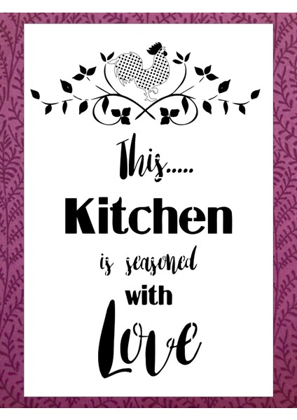 Stencil Sarayi Boyama Şablon Yazı ve Numaralar - 2179 Ölçü 20X30