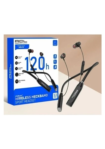 Acb-50 Wireless V5.3 120H Çalma Süreli Boyunluk Kablosuz Kulaklık fiyatları