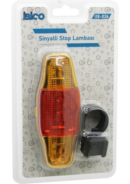 Bisiklet Stop Lambası Sinyalli Pilli (2818)