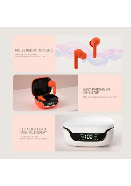 Acb-69 Wireless V5.3 LCD Ekranlı Wireless Kulak Içi Kulaklık