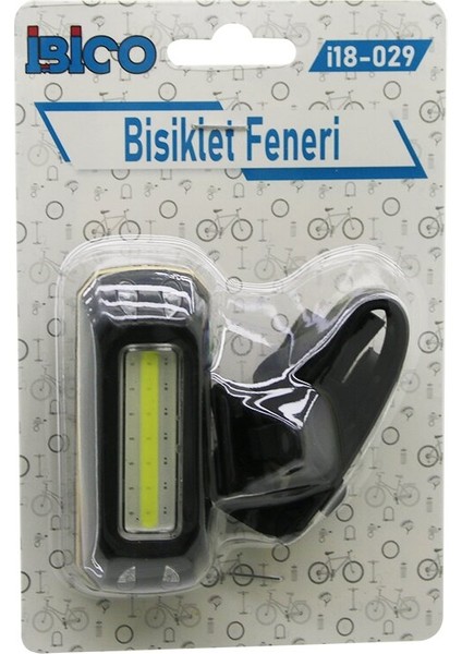 Bisiklet Feneri Pilli 4 Fonksiyonlu= Renkli - Beyaz - 2 Sitil Sinyalli Işık (2818)