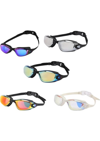 Renkli Silikon Yüzücü Gözlüğü G640DM, Uv Filtre, Buğu Önleyici, Siyah fiyatları