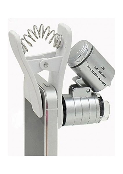 Evrensel LED Işıklı Mini Cep Mikroskobu, Tüm Kameralı Telefonlar Için NO:9882W fırsatları