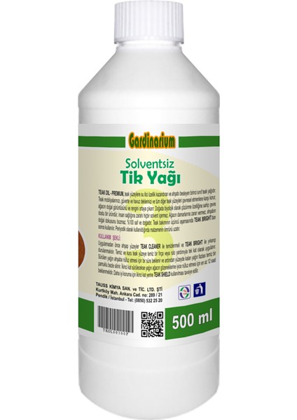 / Solventsiz Tik Yağı 500 ml +1 adet teak uygulama süngeri fiyatları