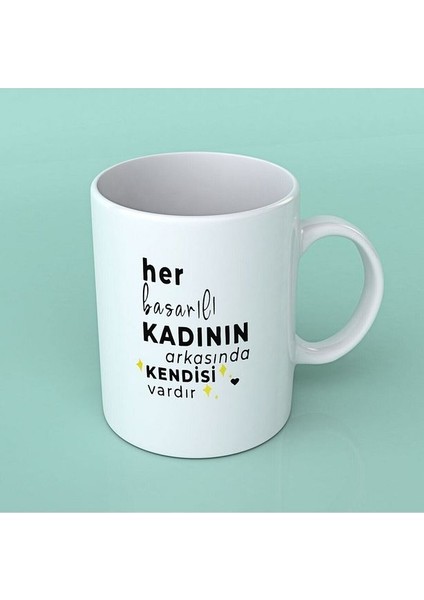 Porselen Kupa Bardak - Her Başarılı Kadın