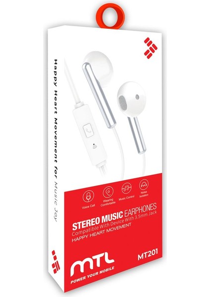 Samsung Galaxy M32 Uyumlu Tak Çalıştır Stero 3.5mm Jack Kulaklık MT-A201 fırsatları