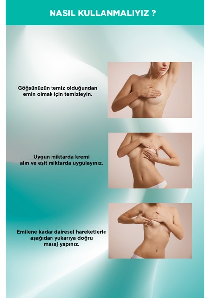 Göğüs ve Kalça Dolgunlaştırıcı, Dikleştirici ve Şekil Verici Göğüs Bakım Kremi 100 ml indirimleri