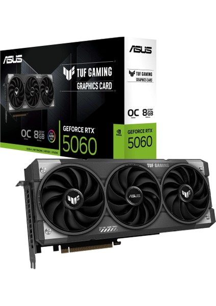 TUF-RTX5060-O8G-GAMING, 8gb, 128BIT, Gddr7, 1xhdmı, 3xdp Gamıng Ekran Kartı