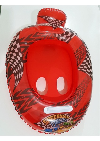 Kırmızı Tutamaklı ve Ayak Geçmeli Bebek Oturağı, Araba Desenli, Güvenli ve Konforlu Kullanım fiyatları