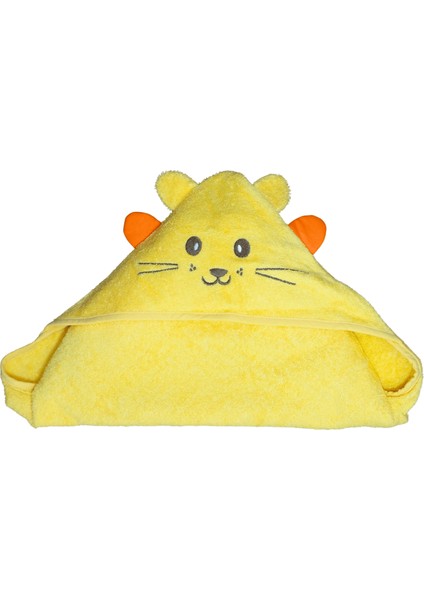 %100 Pamuk Kedi Havlu Kundak Sarı (75X75 Cm) fırsatları