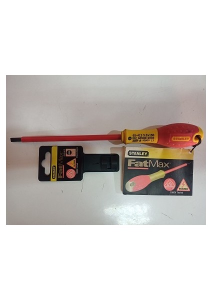 Fatmax 0-65-413PARALEL Izoleli Düz Tornavida 1000 V (5,5 mm x 150 Mm)