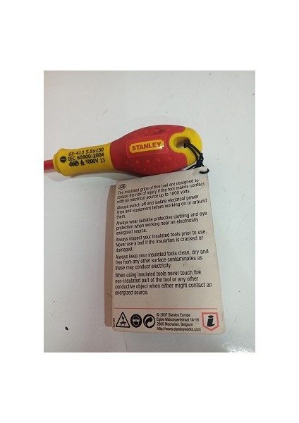 Fatmax 0-65-413PARALEL Izoleli Düz Tornavida 1000 V (5,5 mm x 150 Mm) fiyatları