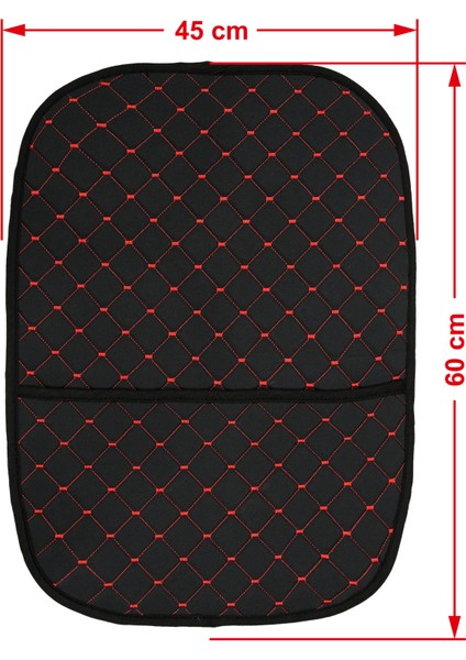 Redline Serisi Dokuma Kumaş Oto Koltuk Arkası Koruyucu Cepli Organizer 2 Adet modelleri