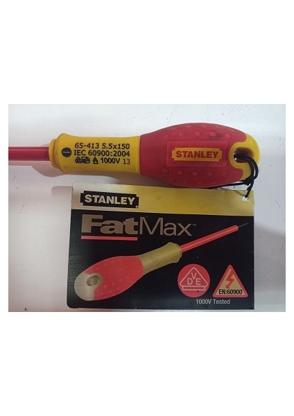 Fatmax 0-65-413PARALEL Izoleli Düz Tornavida 1000 V (5,5 mm x 150 Mm) modelleri