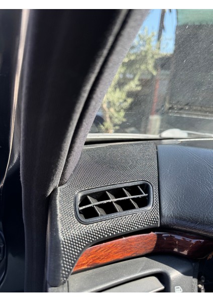 Siyah Mercedes W210 Hoparlör Kapağı Sağ-Sol Takım (Abs Malzeme)