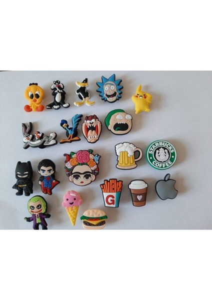 Renkli ve Şık 20 Adet Terlik Süsleri, Dekoratif ve Renkli Tasarımlar