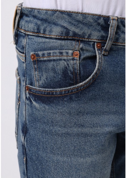 Straight Fit Erkek Indigo Jean Pantolon indirimleri
