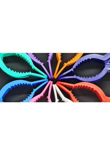 Iki Parça Renkli Plaj Mandalı, Şezlong ve Havlu Sabitleyici, Çok Renkli