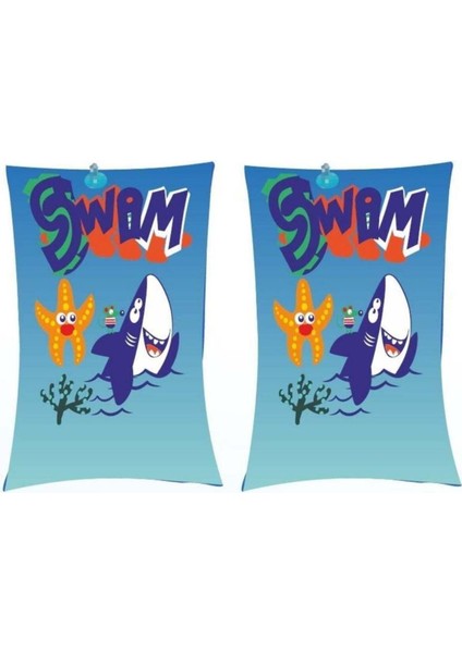 Renkli Jaws Desenli Kolluk 25X15 Cm, Eğlenceli ve Şık Tasarım