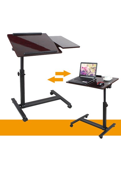 Mouse Bölmeli Portatif Katlanabilir Laptop Sehpası - Siyah modelleri