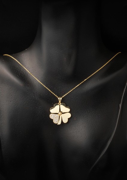 Zincirli Yonca Kolye 14 Ayar Altın fiyatları