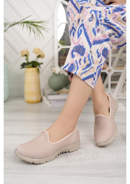 Dvm 901 Bej Bej Anatomik Esnek Kadın Yürüyüş Ayakkabısı fırsatları