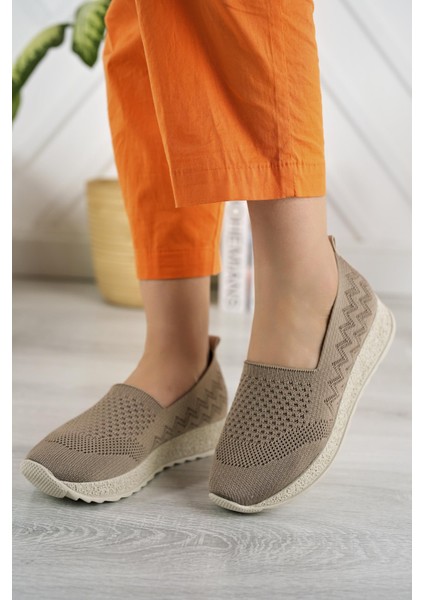 Aky 055 Vizon Triko Yazlık Kadın Ayakkabı fırsatları