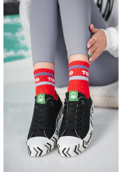 30624 Siyah Kısa Unisex Sneakers