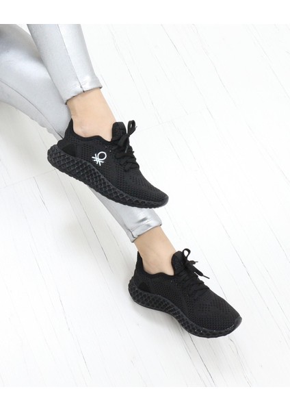 30009 Siyah Triko Örgü Unisex Sneakers modelleri