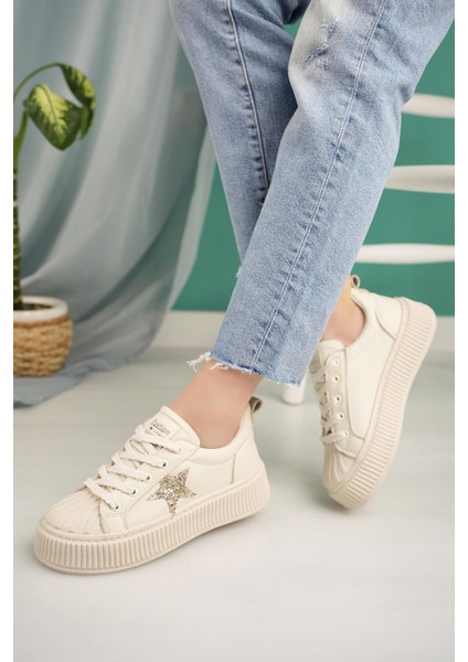 Dvm 7100 Bej Kadın Sneakers fırsatları