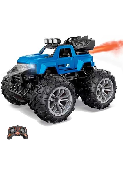 Uzaktan Kumandalı Şarjlı Duman Atan Araba 4x4 Buharlı Işıklı Uzaktan Kumandalı Off Road Araba Rc Stu