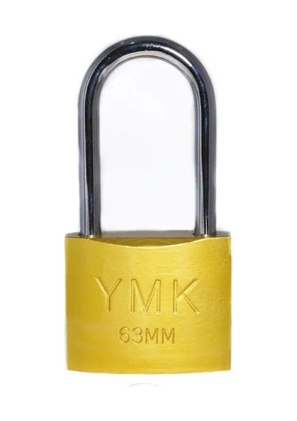 Eko Sarı Boyalı Uzun Kancalı Asma Kilit 63MM
