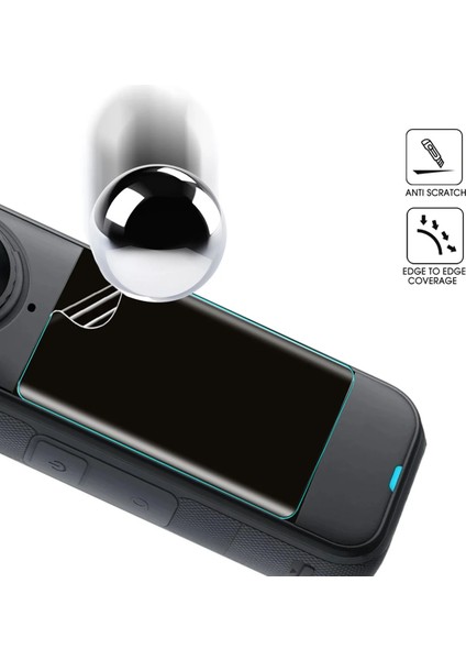 INSTA360 X5 Aksiyon Kamera Uyumlu 2 Adet Şeffaf Ekran Koruyucu Nano Jelatin fırsatları