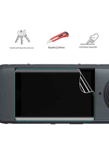INSTA360 X5 Aksiyon Kamera Uyumlu 2 Adet Şeffaf Ekran Koruyucu Nano Jelatin indirimleri