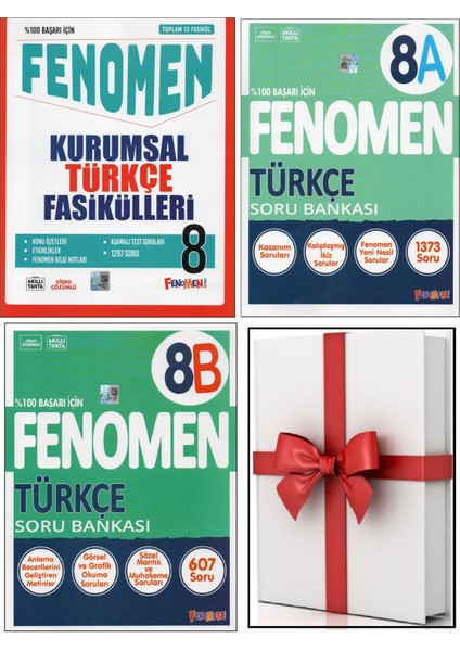 Fenomen 8.sınıf Kurumsal Türkçe Fasikülleri+Fenomen 8.sınıf 8A ve 8b Türkçe +Y.t. Ilaveli (4kitap)
