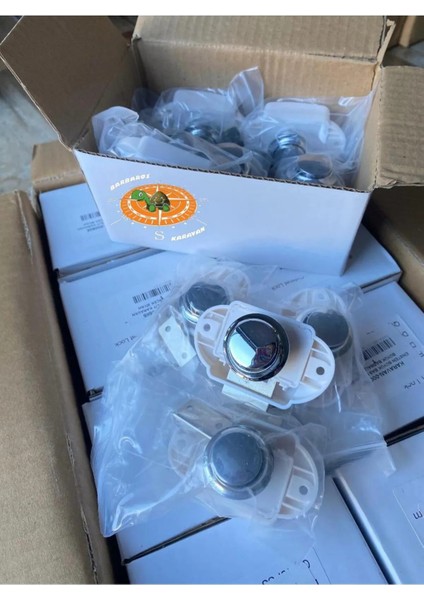 Mat Nikel Karavan Tekne Bas Çek Dolap Çekmece Kilit 26MM 000749