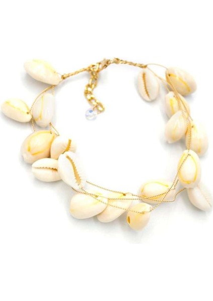 Renkli Deniz Kabuklarıyla Şık ve Doğal Halhal, Tarzınıza Renk Katın