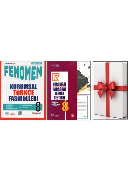 Fenomen 8. Sınıf Kurumsal Türkçe Fasikülleri + Kurmay Kurumsal Paragraf Yt+Y.t. Ilaveli (3kitap)