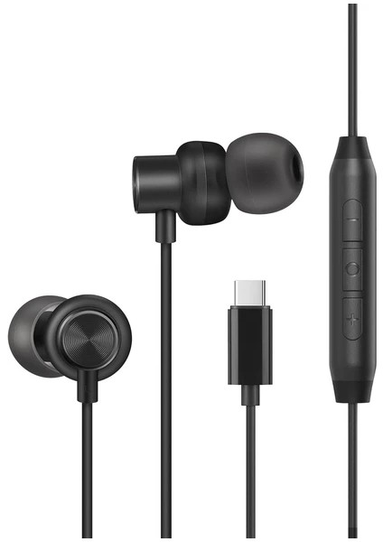 K1-72 Usb-C Girişli Mikrofonlu Kumandalı 1.2mt Kulaklık