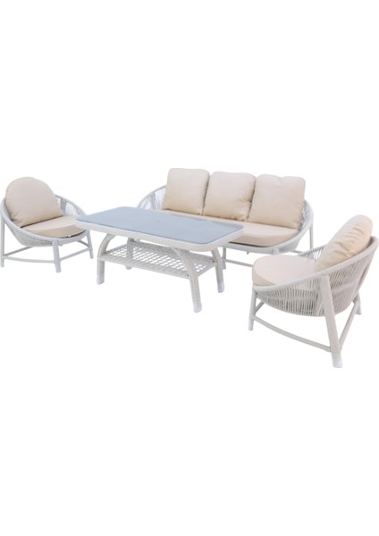 Marise | Üçlü Rattan Bahçe Oturma Grubu | 3+1+1+Sehpalı Bahçe Takımı indirimleri
