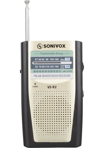 Krem Renk Analog Radyo Vs-R2