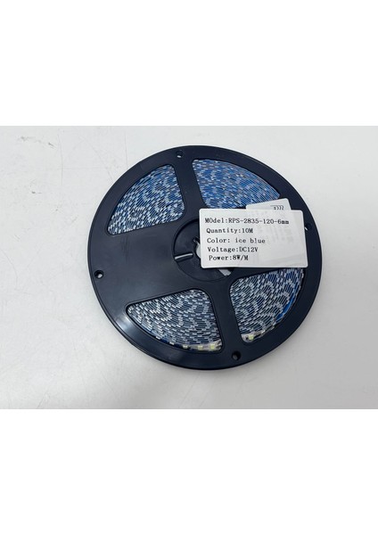 RPS-2835-120-6MM Yapışkanlı Şerit LED 10 Metre Buz Mavisi (120 Led/m - 12V)