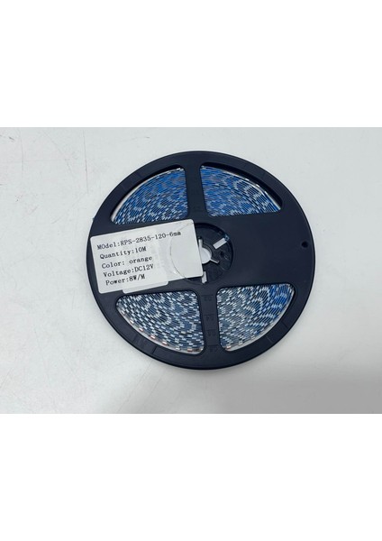 RPS-2835-120-6MM Yapışkanlı Şerit LED 10 Metre Turuncu (120 Led/m - 12V)