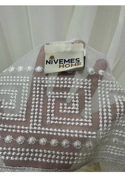 Nivemeshome Tılsım Etek Işlemeli 1/3 Sık Pileli Tül Perde Apm fiyatları