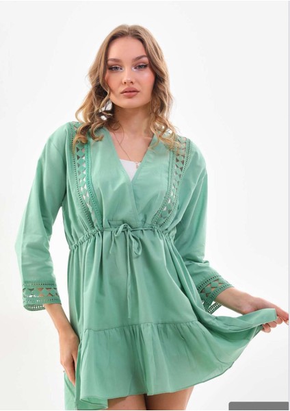 Güpürlü Plaj Elbisesi