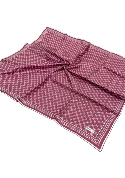 Twill Ipek Eşarp - Özel Seri - Vişne